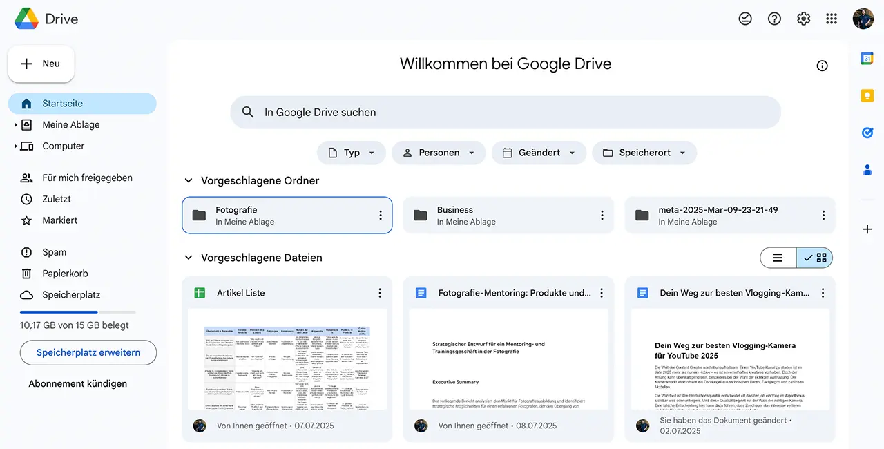 Google Drive - Cloud Storage und Collaboration